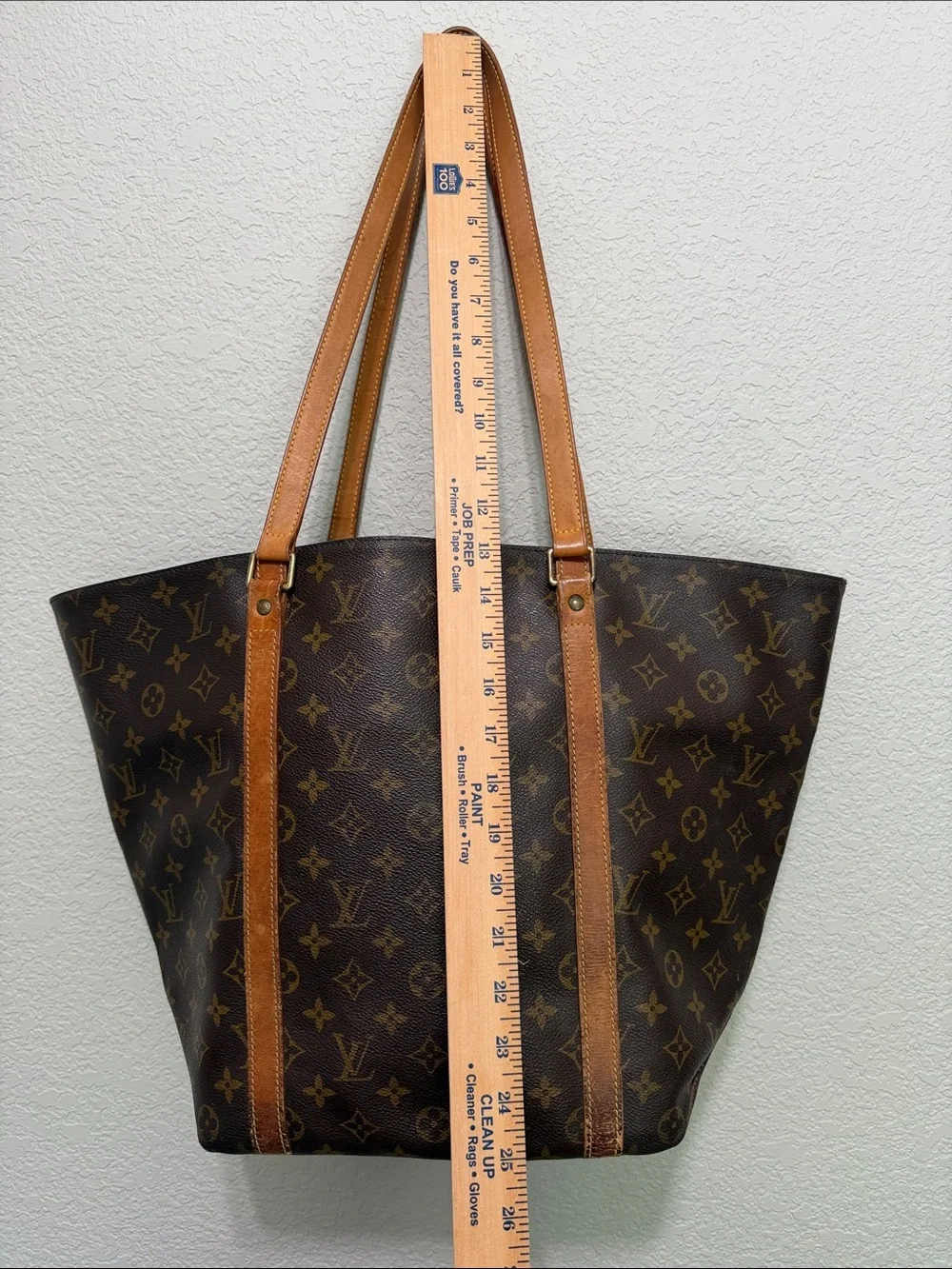 AUTHENTIC Louis Vuitton Monogram Canvas Tote BUNDLED with 2 wallets!